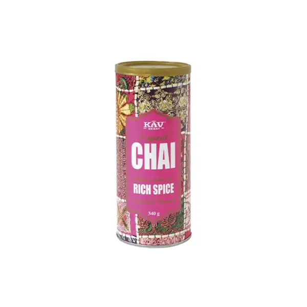 Botes de Kav Retail Chai Latte Rich Spice 340 gr., Kav Chai Latte, SECO 0.30Kg de peso