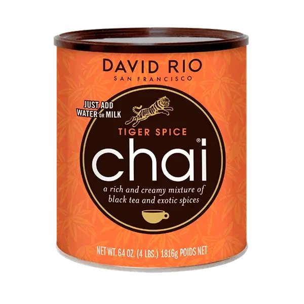 Latas de DAVID RIO CHAI TIGER SPICE 1814 GRS, David Rio Chai, SECO 2.00Kg de peso