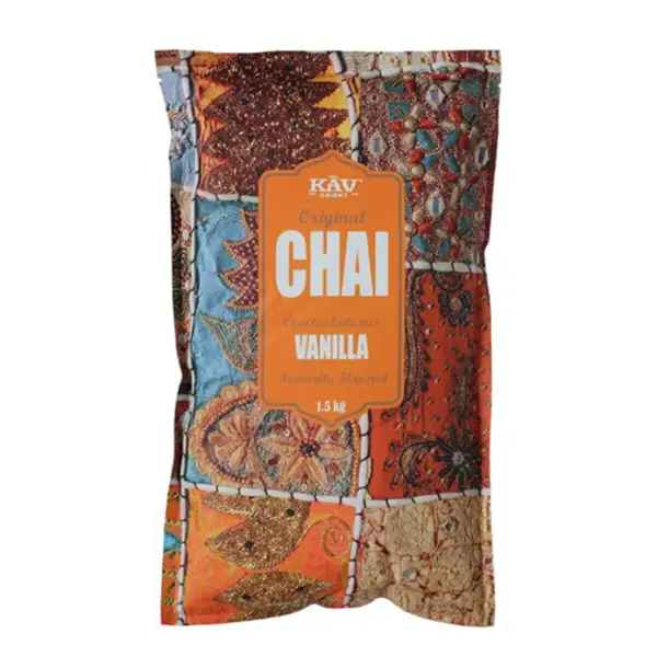 Bolsas de Kav Chai Latte Vainilla 1,5 Kg, Kav Chai Latte, SECO 1.50Kg de peso