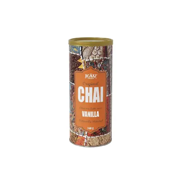 Botes de Kav Retail Chai Latte Vainilla 340 gr., Kav Chai Latte, SECO 0.30Kg de peso