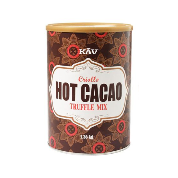 Latas de KAV CHOCOLATE TRUFFLE LATA 1,36KG, Chocolate a la taza, SECO 1.36Kg de peso