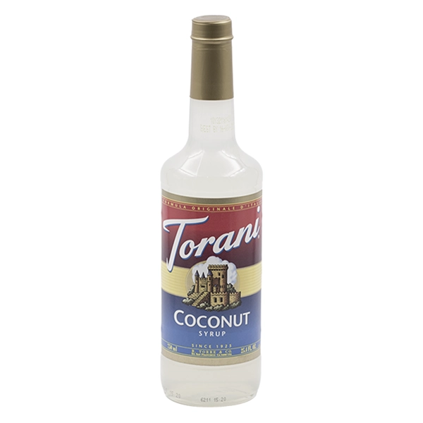 Botellas de SIROPE TORANI COCO 750ml, Siropes, SECO 1.00Kg de peso