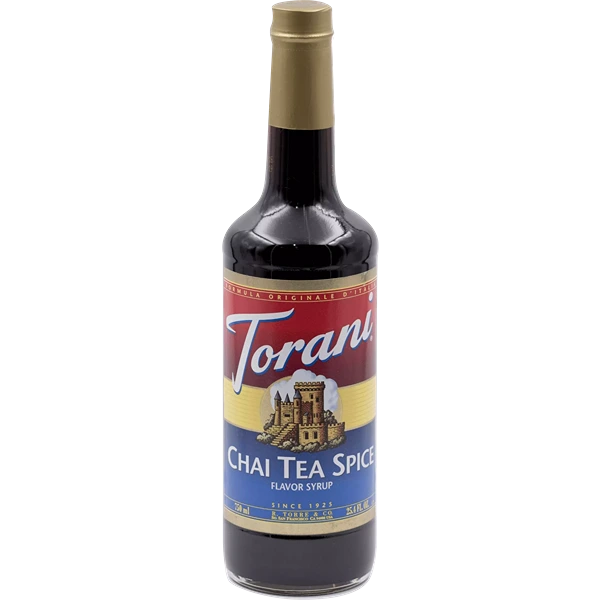 Botellas de SIROPE TORANI CHAI TEA SPICE 750ml, Siropes, SECO 1.00Kg de peso