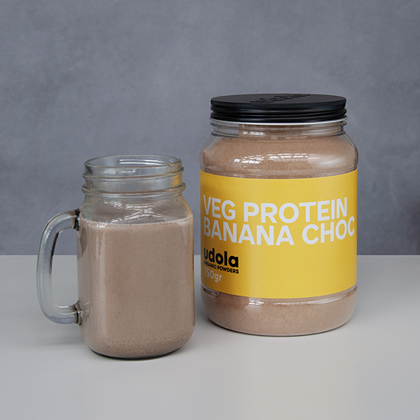 Banana Choc Proteína Udola 750g, Proteinas, SECO 0.75Kg de peso
